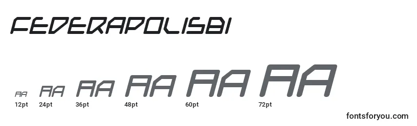 Federapolisbi Font Sizes