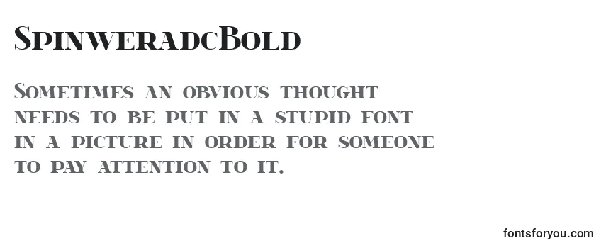 SpinweradcBold-fontti