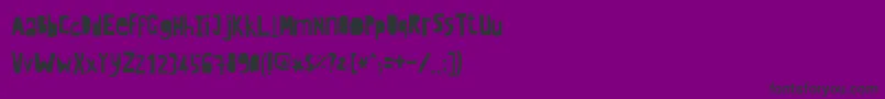 フォントCrewhassanpositivecondensed – 紫の背景に黒い文字