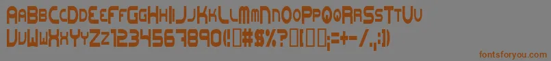 Onewl Font – Brown Fonts on Gray Background