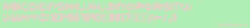 Шрифт Onewl – розовые шрифты на зелёном фоне