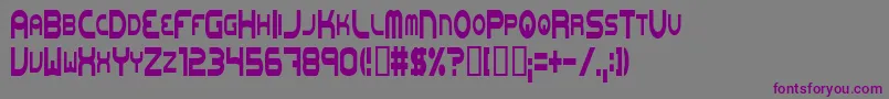 Шрифт Onewl – фиолетовые шрифты на сером фоне