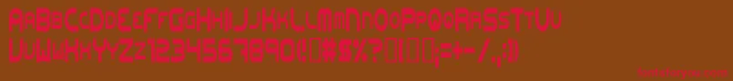 Шрифт Onewl – красные шрифты на коричневом фоне