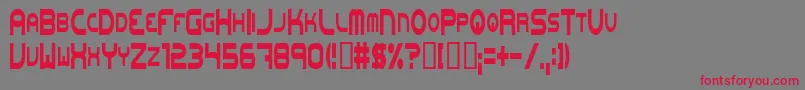 Onewl Font – Red Fonts on Gray Background