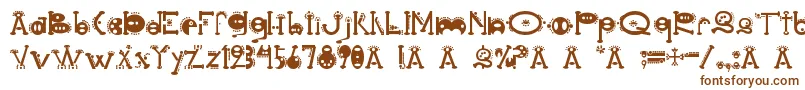 Cocoon Font – Brown Fonts on White Background