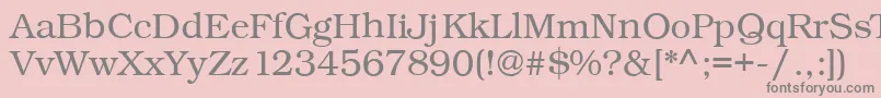 Kacstqurn Font – Gray Fonts on Pink Background