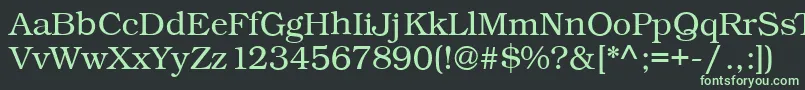 Kacstqurn Font – Green Fonts on Black Background