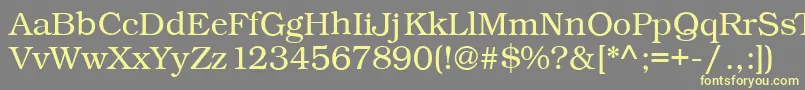 Kacstqurn Font – Yellow Fonts on Gray Background