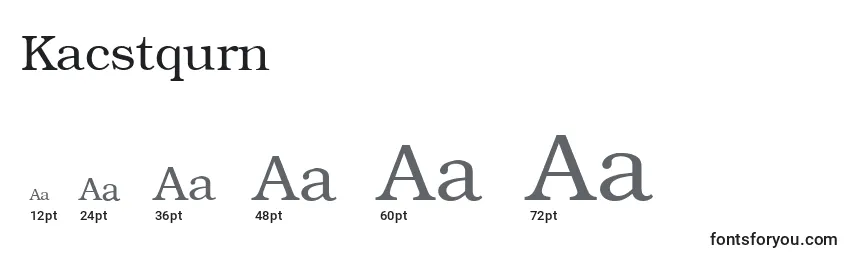 Kacstqurn Font Sizes