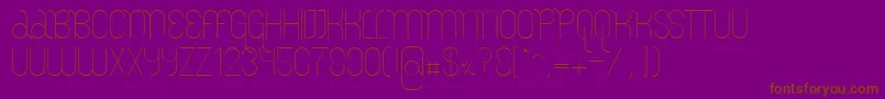 LemurLightDemo Font – Brown Fonts on Purple Background