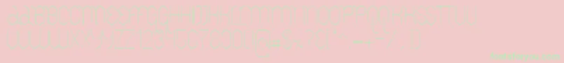LemurLightDemo Font – Green Fonts on Pink Background