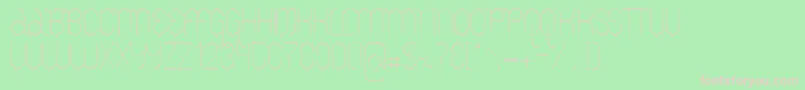 LemurLightDemo Font – Pink Fonts on Green Background