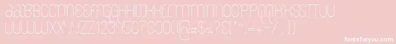 LemurLightDemo Font – White Fonts on Pink Background