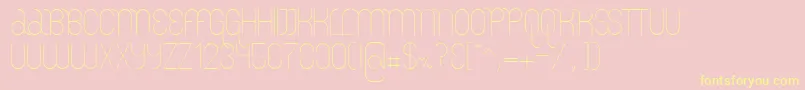 LemurLightDemo Font – Yellow Fonts on Pink Background