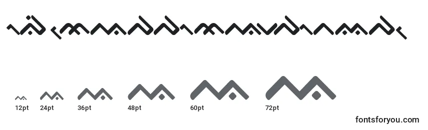 OgieCappoCampotype (43038) Font Sizes