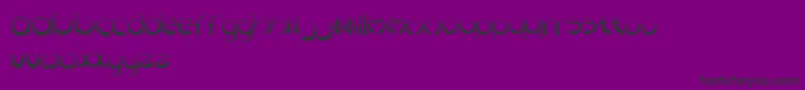Discoid Font – Black Fonts on Purple Background