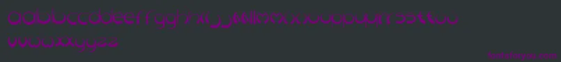 Discoid Font – Purple Fonts on Black Background