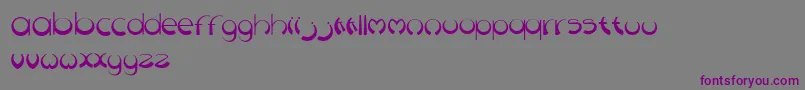 Discoid Font – Purple Fonts on Gray Background