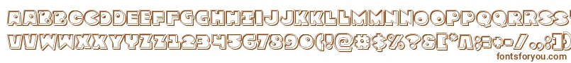 Zounderkiteengrave Font – Brown Fonts on White Background