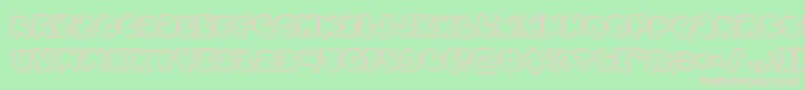 Zounderkiteengrave Font – Pink Fonts on Green Background