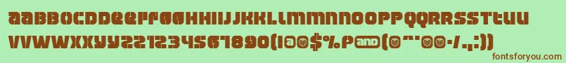 Manchester Font – Brown Fonts on Green Background
