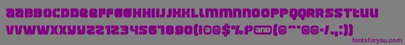 Fonte Manchester – fontes roxas em um fundo cinza