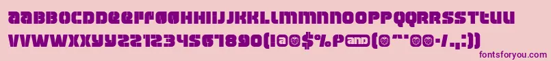 Manchester Font – Purple Fonts on Pink Background