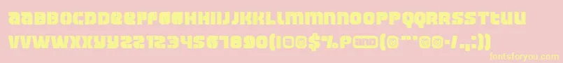 Manchester Font – Yellow Fonts on Pink Background