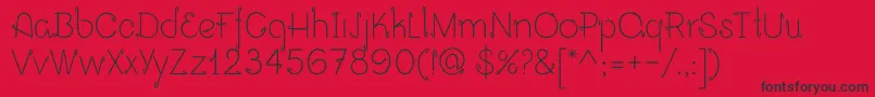 Opalo Font – Black Fonts on Red Background