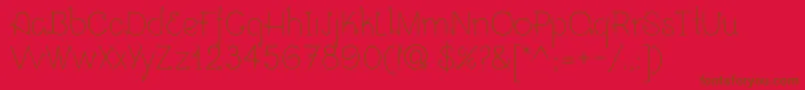 Opalo Font – Brown Fonts on Red Background