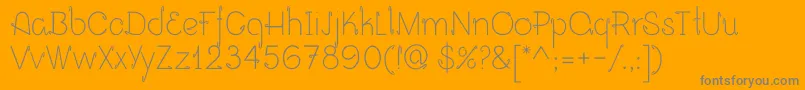 Opalo Font – Gray Fonts on Orange Background