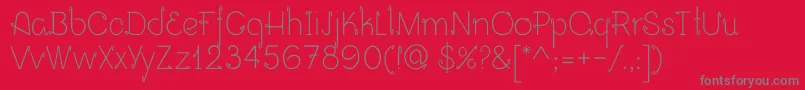 Opalo Font – Gray Fonts on Red Background