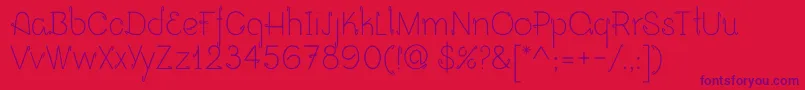 Opalo Font – Purple Fonts on Red Background