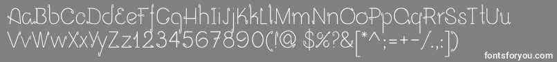 Opalo Font – White Fonts on Gray Background