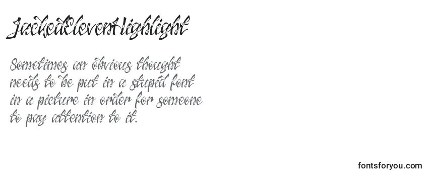 Шрифт JackedElevenHighlight