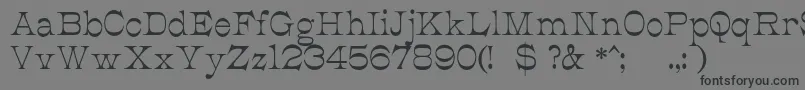 JmhCajitaRegular Font – Black Fonts on Gray Background