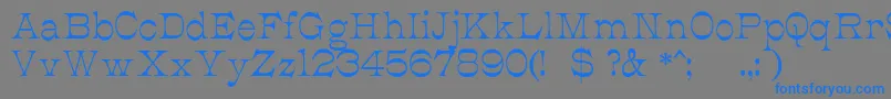 JmhCajitaRegular Font – Blue Fonts on Gray Background