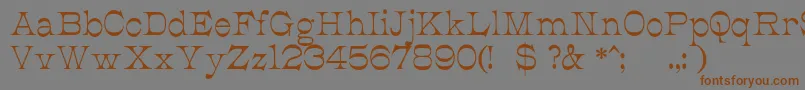 More about JmhCajitaRegular Font JmhCajitaRegular Font – Brown Fonts on Gray Background