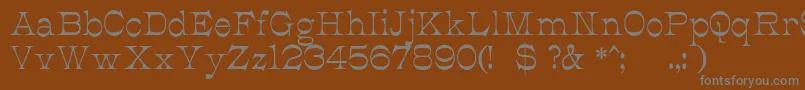 JmhCajitaRegular Font – Gray Fonts on Brown Background