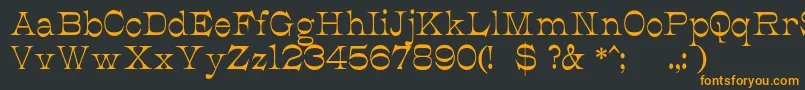 JmhCajitaRegular Font – Orange Fonts on Black Background