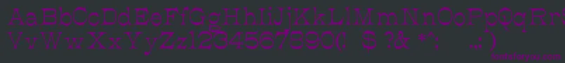 JmhCajitaRegular Font – Purple Fonts on Black Background