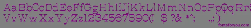 JmhCajitaRegular Font – Purple Fonts on Gray Background