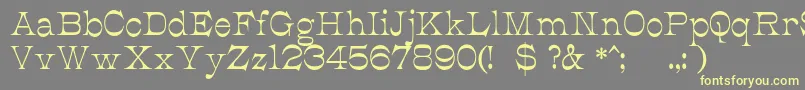 JmhCajitaRegular Font – Yellow Fonts on Gray Background