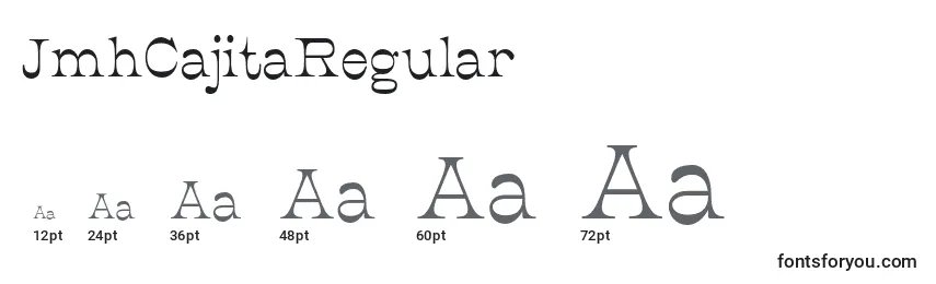 JmhCajitaRegular Font Sizes