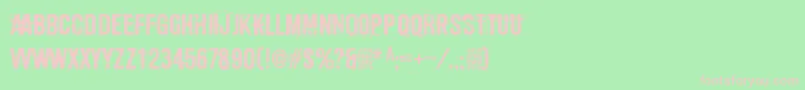 SonicBarrier Font – Pink Fonts on Green Background