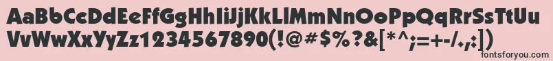 KabelgttUltra Font – Black Fonts on Pink Background