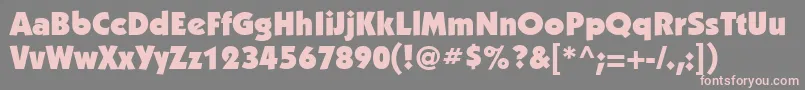 KabelgttUltra Font – Pink Fonts on Gray Background