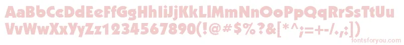 KabelgttUltra Font – Pink Fonts on White Background