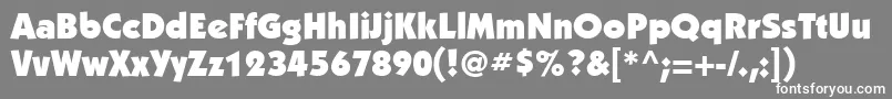 KabelgttUltra Font – White Fonts on Gray Background