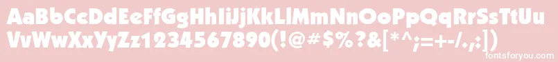 KabelgttUltra Font – White Fonts on Pink Background